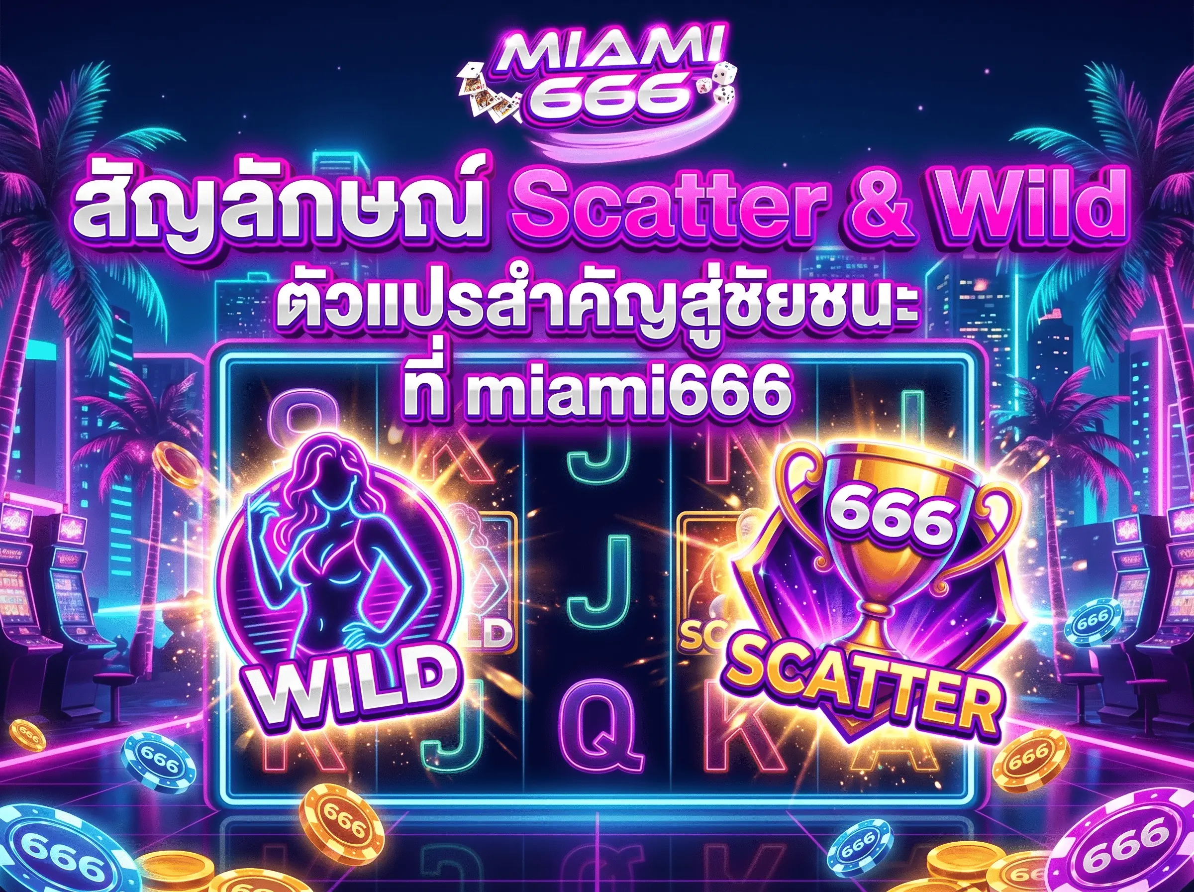 สัญลักษณ์ Scatter Wild ตัวแปรสำคัญสู่ชัยชนะ miami666