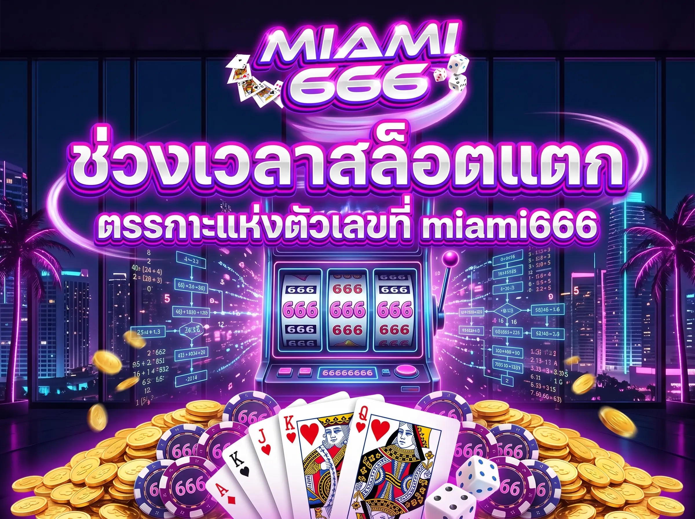 ช่วงเวลาสล็อตแตก ตรรกะแห่งตัวเลขที่ miami666